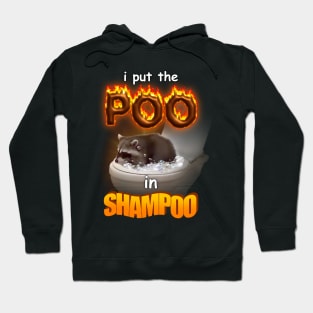 I Put the Poo in Shampoo - raccoon word art Hoodie